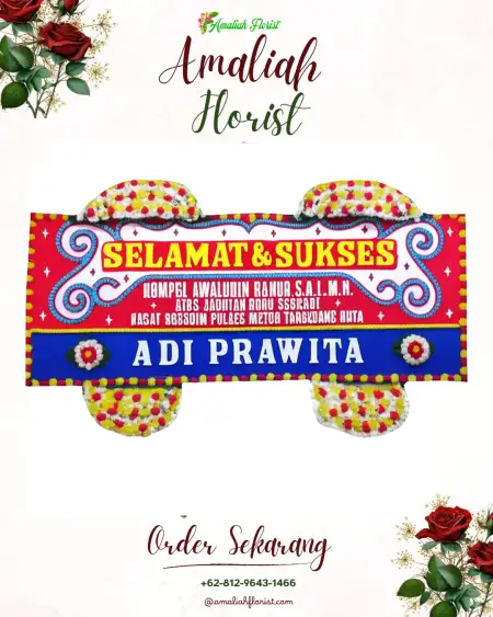 Papan Bunga Ucapan Selamat Montong Terep