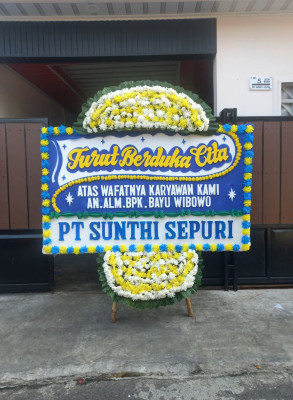Papan Bunga Duka di Montong Terep